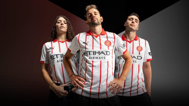Presentada la camiseta local del Girona 25/26.