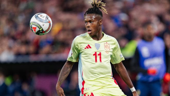 Nico Williams en un partido con la Selección Española (Foto: Cordon Press)