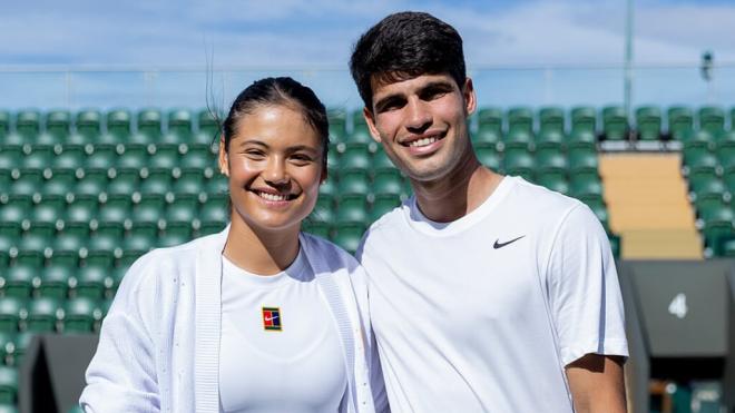 Los rumores sobre una posible relación entre Emma Raducanu y Carlos Alcaraz siguen adelante (foto: