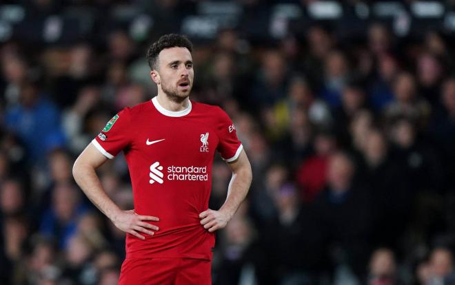 Diego Jota, en un partido del Liverpool (FOTO: Cordón Press).