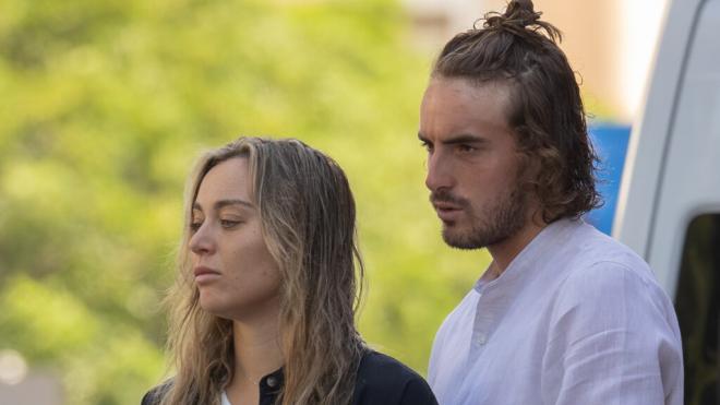Paula Badosa y Tsitsipas en una imagen de archivo (Europa Press)