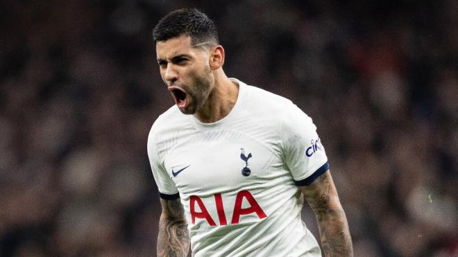 Cuti Romero celebra un gol con el Tottenham (Europa Press)
