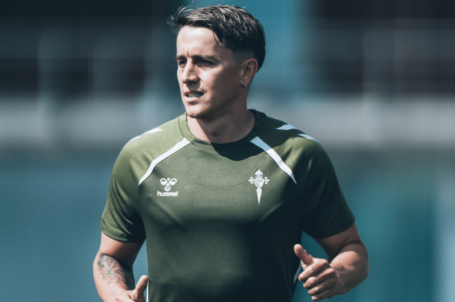Franco Cervi en Afouteza (Foto. RC Celta).