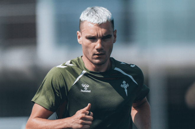 Ferrán Jutglà en Afouteza (Foto. RC Celta).
