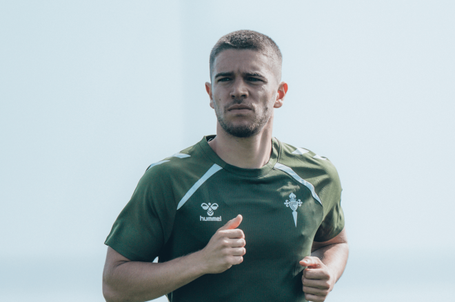 Sergio Carreira en Afouteza (Foto. RC Celta).