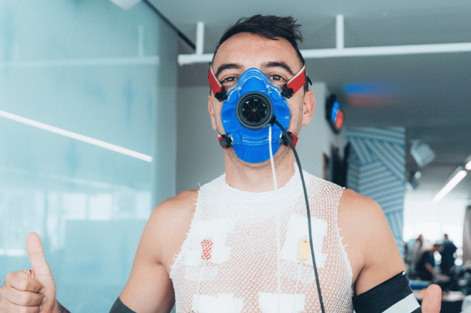 Iago Aspas durante el reconocimiento médico (Foto: RC Celta).