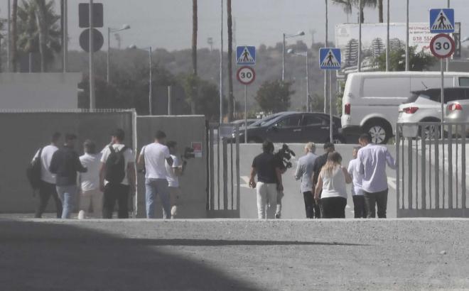 Matías Almeyda, en la ciudad deportiva del Sevilla (Foto: Kiko Hurtado).