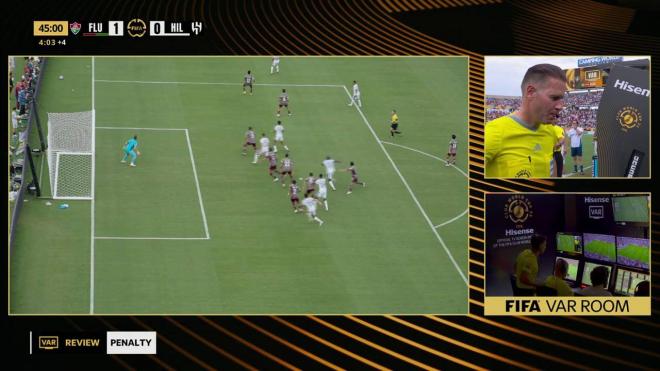 Rectificación del penalti pitado en el Fluminense - Al Hilal