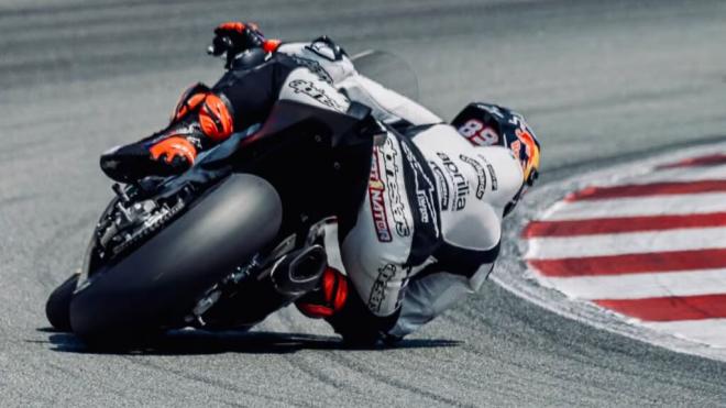 Jorge Martín, entrenando en Montmeló (Foto: @89jorgemartin).
