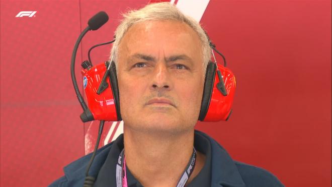 José Mourinho, en el Gran Premio de Silverstone (Foto: F1).