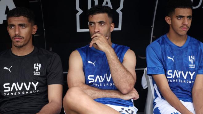 Hamdallah, en el banquillo de Al Hilal (Redes sociales)