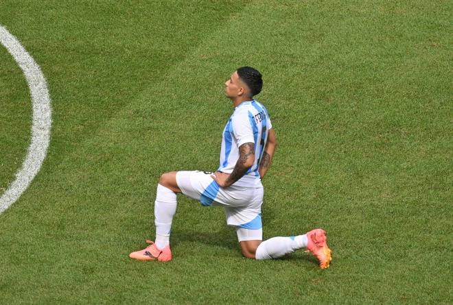 Ezequiel Fernández, en un partido con Argentina (Foto: Cordon Press).