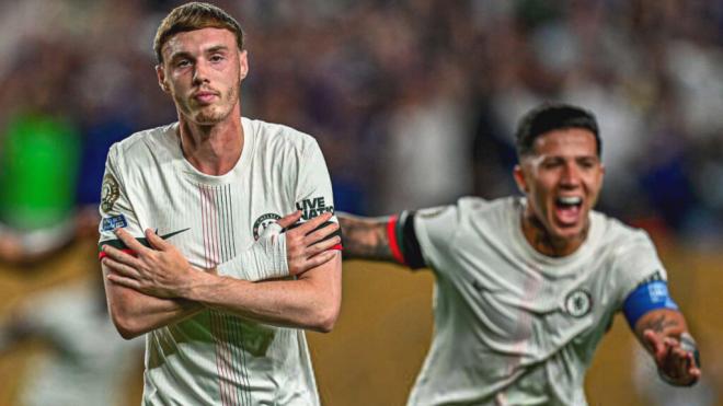 Cole Palmer celebra el gol ante Palmeiras (Foto: X)
