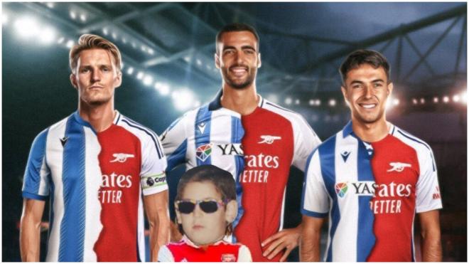 El meme del enfrnetamiento entre el Athletic y el Arsenal. (Foto: @TabloideGunner)