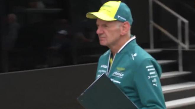 Adrian Newey, en el Gran Premio de Silverstone (Foto: DAZN).