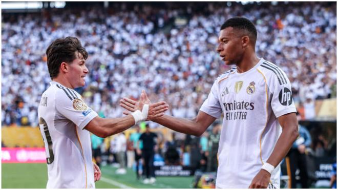 Kylian Mbappé celebrando su gol ante el Borussia Dortmund. (Foto: EFE)