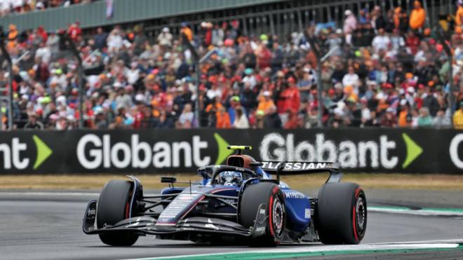 Carlos Sainz, en el Gran Premio de Silverstone (Foto: Williams Racing).