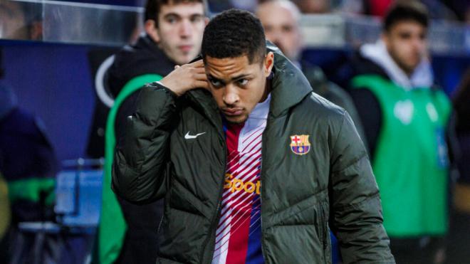 Vitor Roque en un partido con el Barça (Cordon Press)
