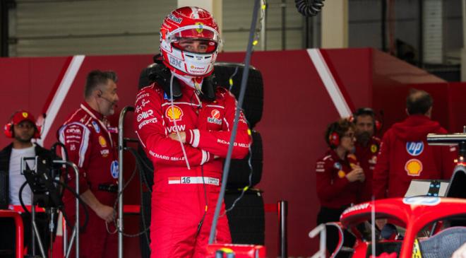 Charles Leclerc, durante el GP de Silverstone (foto: Cordon Press).
