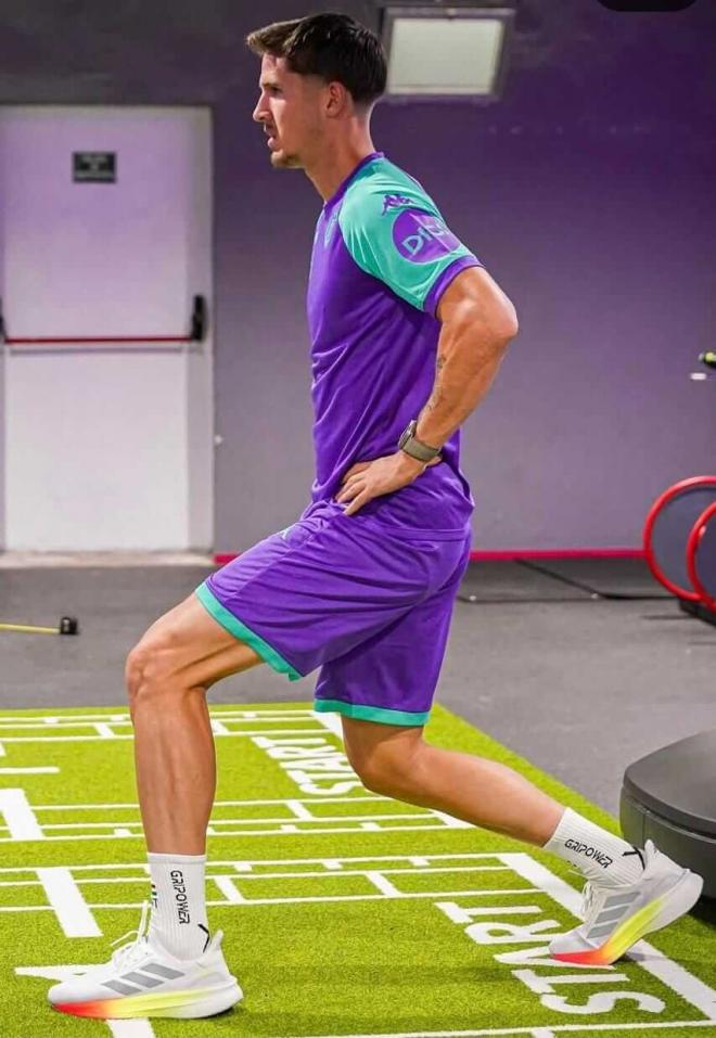 Nikitscher, en su vuelta a los entrenamientos (Foto: Real Valladolid).