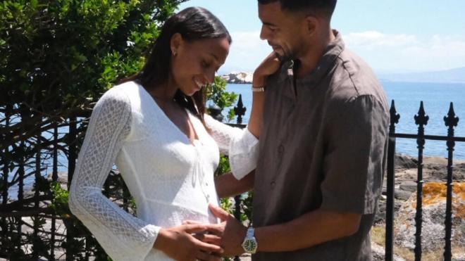 Ana Peleteiro y Benjamin Compaoré (Instagram)