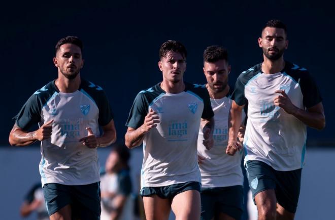Primer entrenamiento del Málaga en la pretemporada 2025 (Foto: MCF).