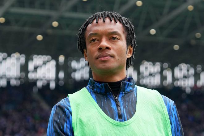 Juan Cuadrado con la Atalanta. (Foto: Cordon Press)
