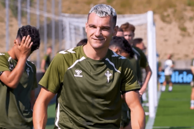 Ferrán Jutglà en Afouteza (Foto: RC Celta).