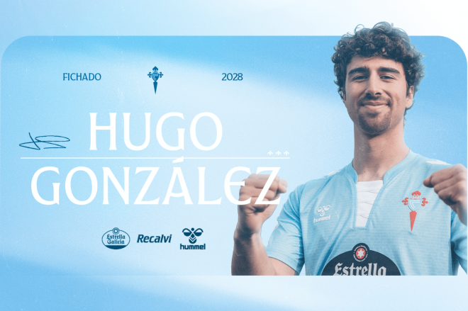 Hugo González, fichaje del Celta Fortuna (Foto: RC Celta).