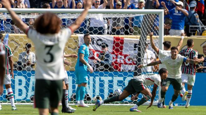 El segundo gol de Joao Pedro ante Fluminense (Foto: EFE)