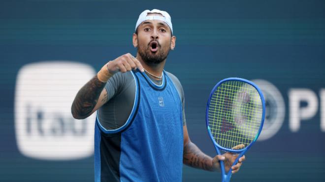 Kyrgios en un partido de tenis (Cordon Press)