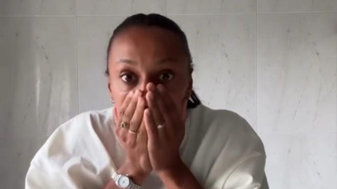 Ana Peleteiro y su reacción cuando se entera de su segundo embarazo (captura Instagram).