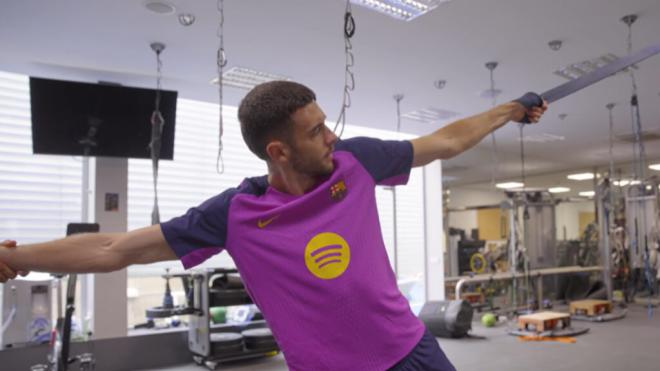 Joan García entrenando con el Barcelona (Fuente: FCB)