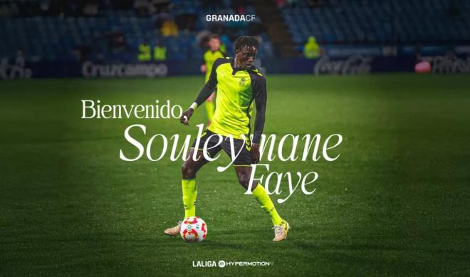 Souleymane Faye, nuevo jugador del Granada (Imagen: GCF).