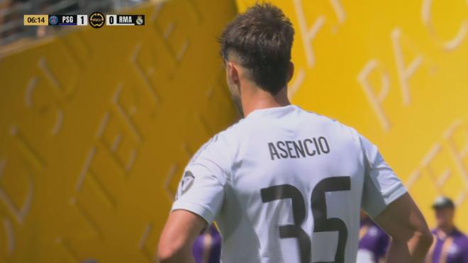 Asencio, tras el gol encajado (Foto: Telecinco)