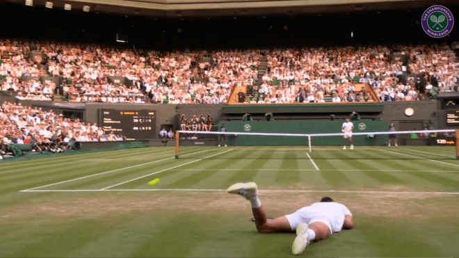 Caída de Djokovic en Wimbledon.