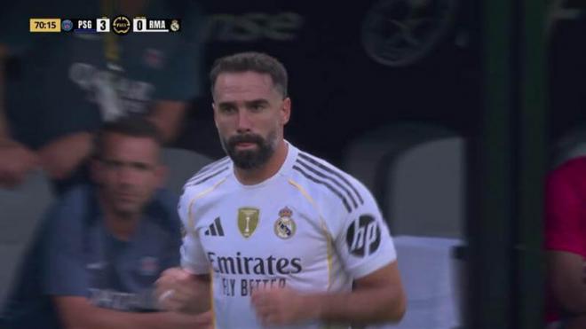 Dani Carvajal en su vuelta a los terrenos de juego