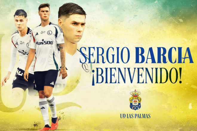Sergio Barcia, nuevo jugador de la UD Las Palmas (Foto: UD Las Palmas).