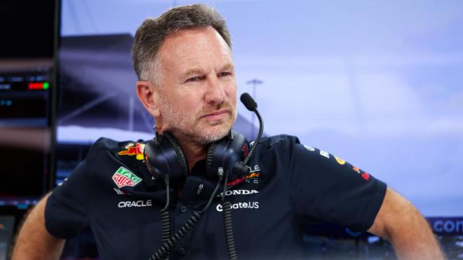 Christian Horner, en el box (Foto: Red Bull).