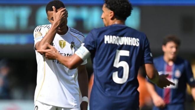 Mbappé con gesto de desolación (Foto: Cordon Press)