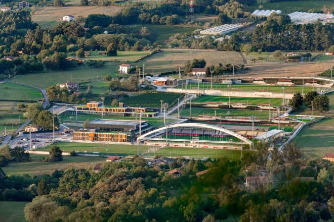Vista aérea de las instalaciones de Lezama (Foto: Athletic Club).