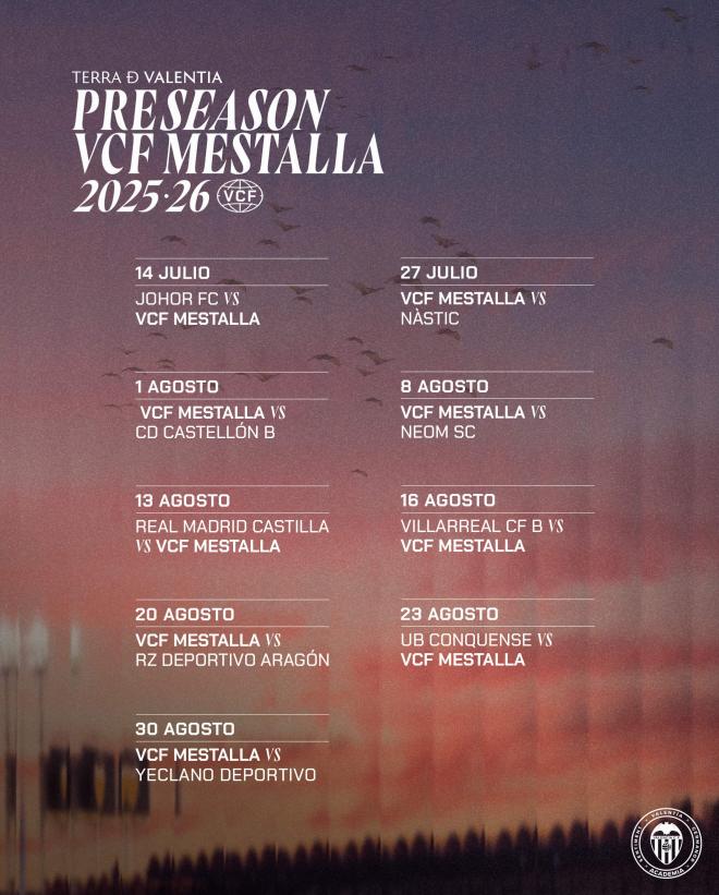 Pretemporada VCF Mestalla