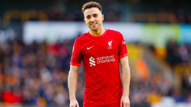 Diogo Jota, en un partido con el Liverpool (Foto: Cordon Press)