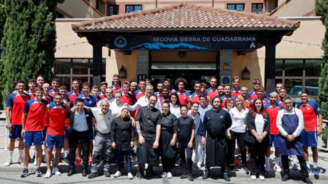 El primer equipo del Atlético de Madrid, en Los Ángeles de San Rafael (Atleti)