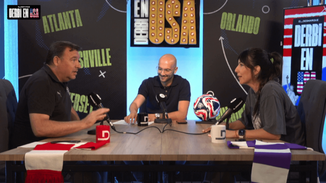 Irene Junquera y Rubén Uría en 'Derbi en USA' (ElDesmarque)