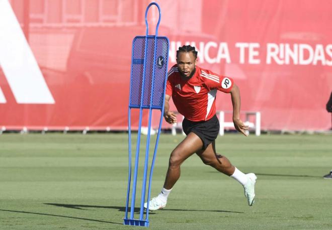 Ejuke, en el entrenamiento (Foto: Kiko Hurtado)