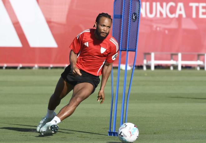 Ejuke, en el entrenamiento (Foto: Kiko Hurtado)