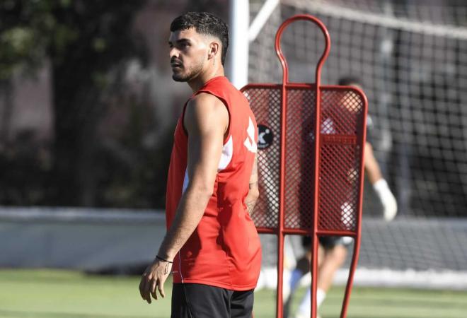 Isaac Romero, en un entrenamiento (Foto: Kiko Hurtado)