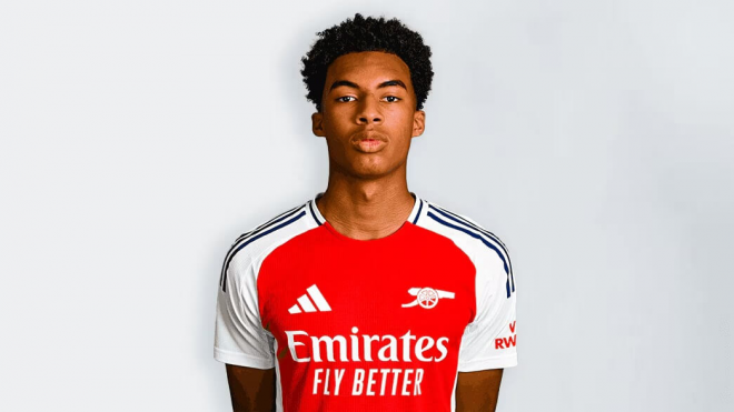 Zac Shuaib como gunner. (Foto: Arsenal)