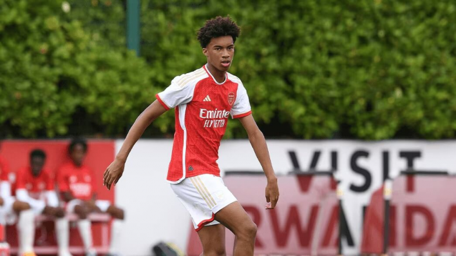 Zac Shuaib como gunner. (Foto: Arsenal)
